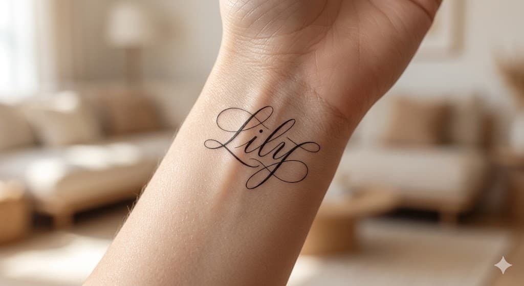 Ambigram Tattoo for Females