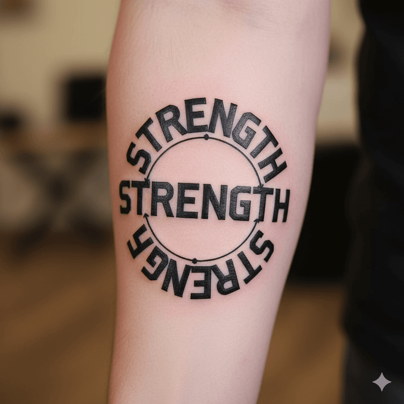 Tattoo ready ambigram