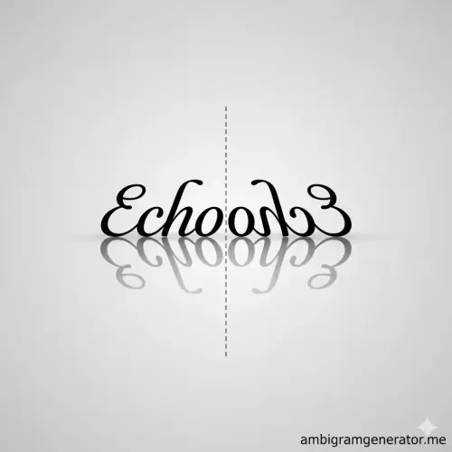 Reflective Ambigram