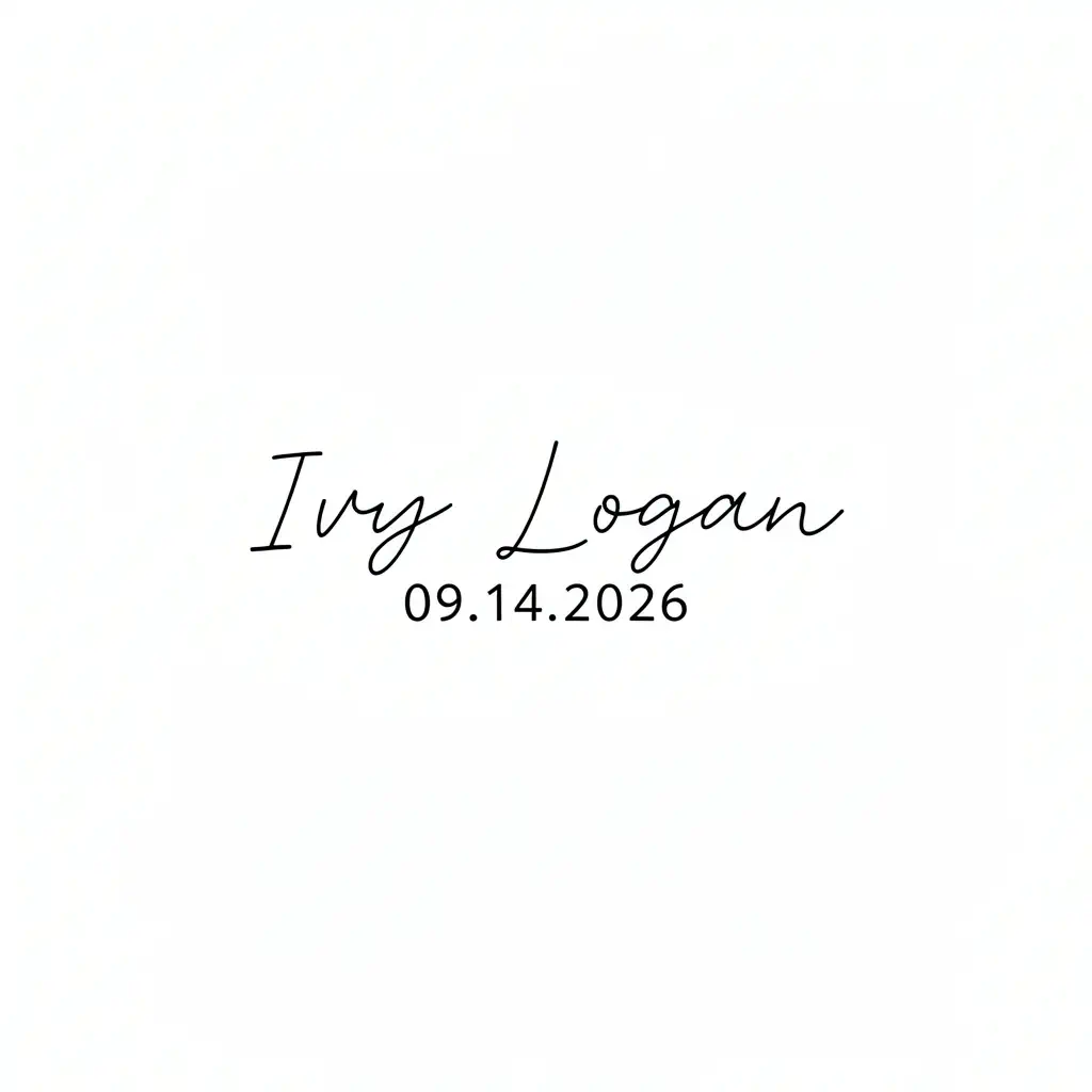 Symmetric couple lettering tattoo for Harper and Leo with forearm layout